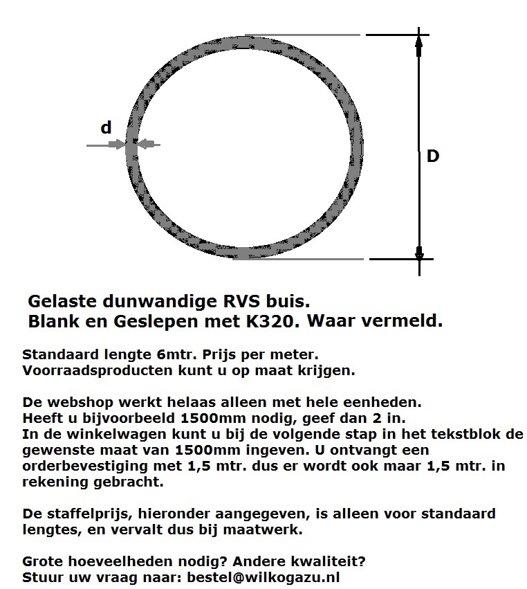 Halve cirkel Pidgin element Wilko-Gazu BV - Producten > Staf-Profiel en Plaat > RVS > Buizen > RVS buis  gel. 304gegl. 14x2,0 (-)